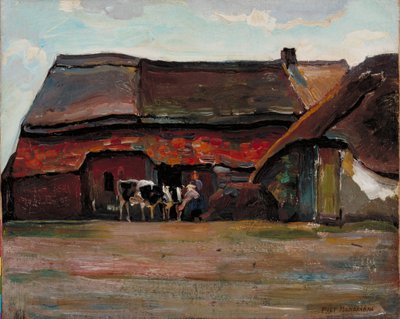 Cortile di una fattoria del Brabante, 1904 da Piet Mondrian